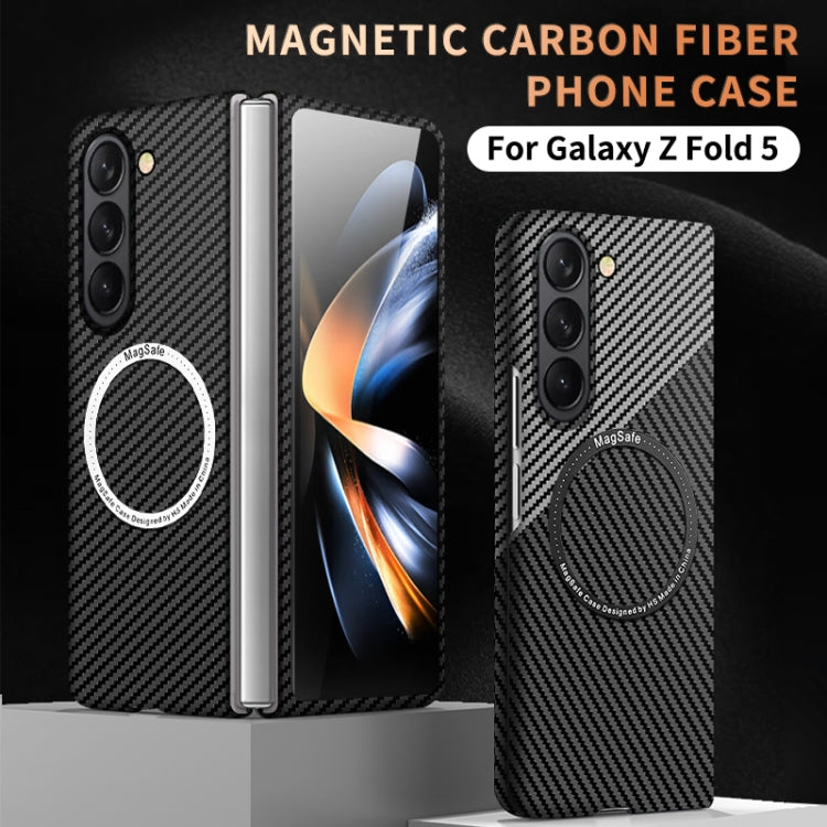For Samsung Galaxy Z Fold5 Carbon Fiber Texture MagSafe Magnetic Phone Case(Red) - free shipping - PMC TechLife - Order now!