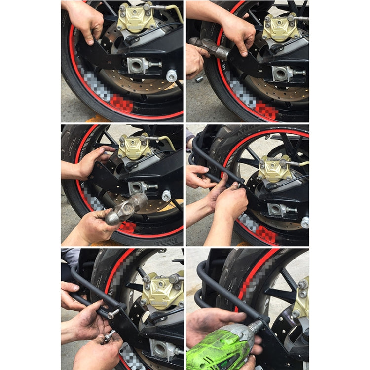 Motorcycle Stainless Steel Modified Rear Wheel Fender Dustproof Splash Flaps Mudguards Fender Guard, Style:E Style Foot - free shipping - PMC TechLife - Order now!