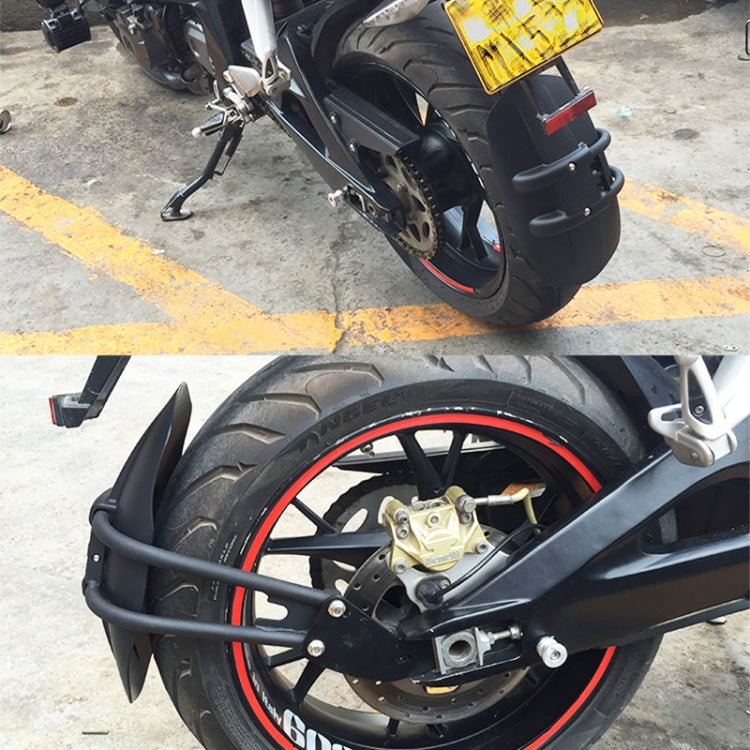 Motorcycle Stainless Steel Modified Rear Wheel Fender Dustproof Splash Flaps Mudguards Fender Guard, Style:E Style Foot - free shipping - PMC TechLife - Order now!