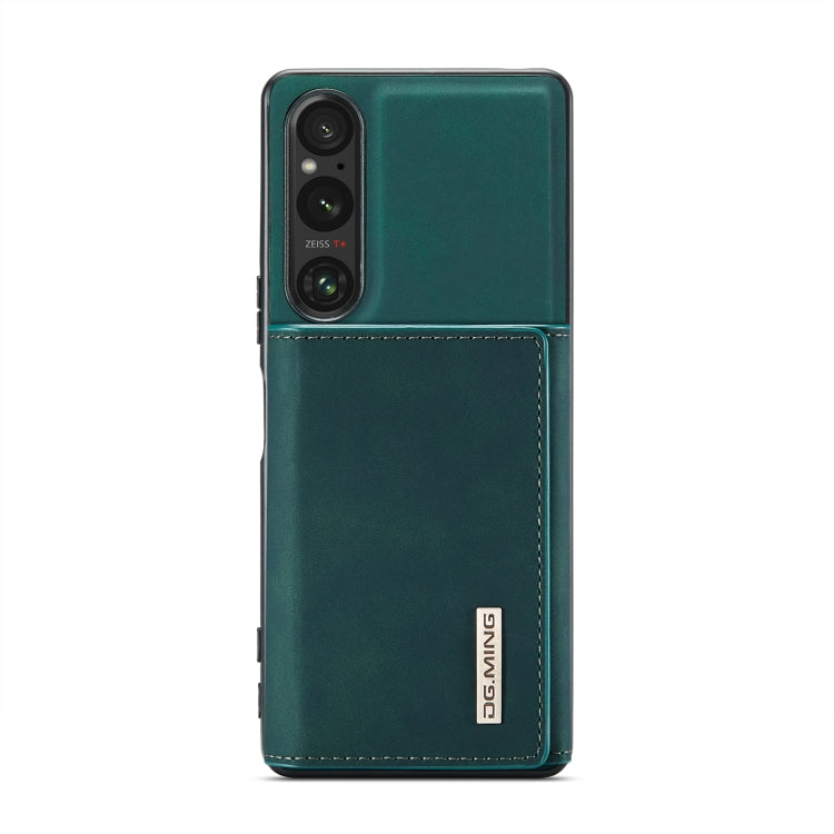 For Sony Xperia 1 V DG.MING M1 Series 3-Fold Multi Card Wallet + Magnetic Phone Case(Green) - Sony Cases by DG.MING | Online Shopping South Africa | PMC TechLife | Buy Now Pay Later Mobicred