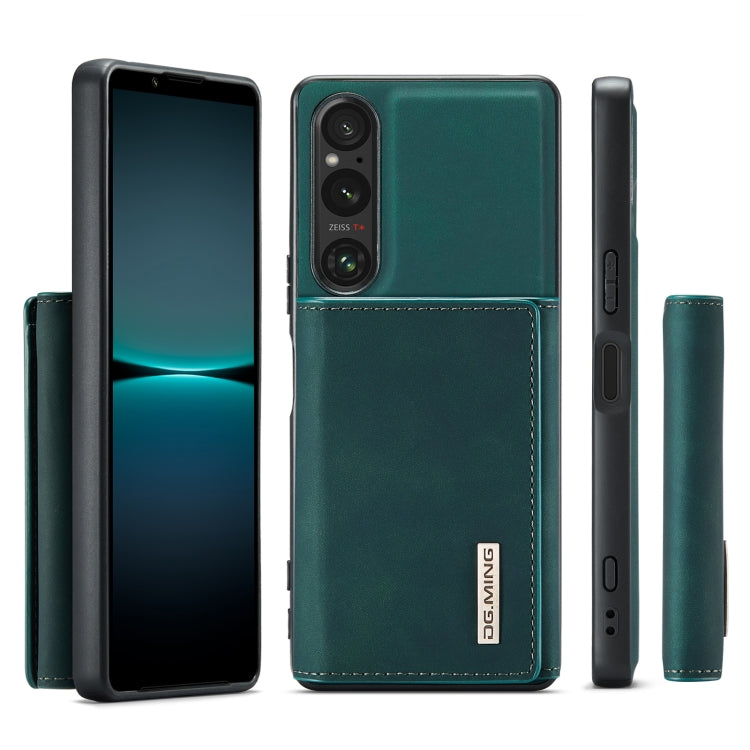 For Sony Xperia 1 VI DG.MING M1 Series 3-Fold Multi Card Wallet + Magnetic Phone Case(Green) - Sony Cases by DG.MING | Online Shopping South Africa | PMC TechLife | Buy Now Pay Later Mobicred