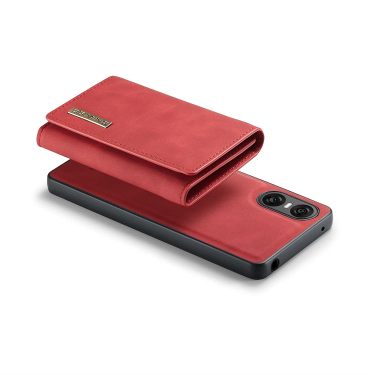 For Sony Xperia 10 VI DG.MING M1 Series 3-Fold Multi Card Wallet + Magnetic Phone Case(Red) - Sony Cases by DG.MING | Online Shopping South Africa | PMC TechLife | Buy Now Pay Later Mobicred