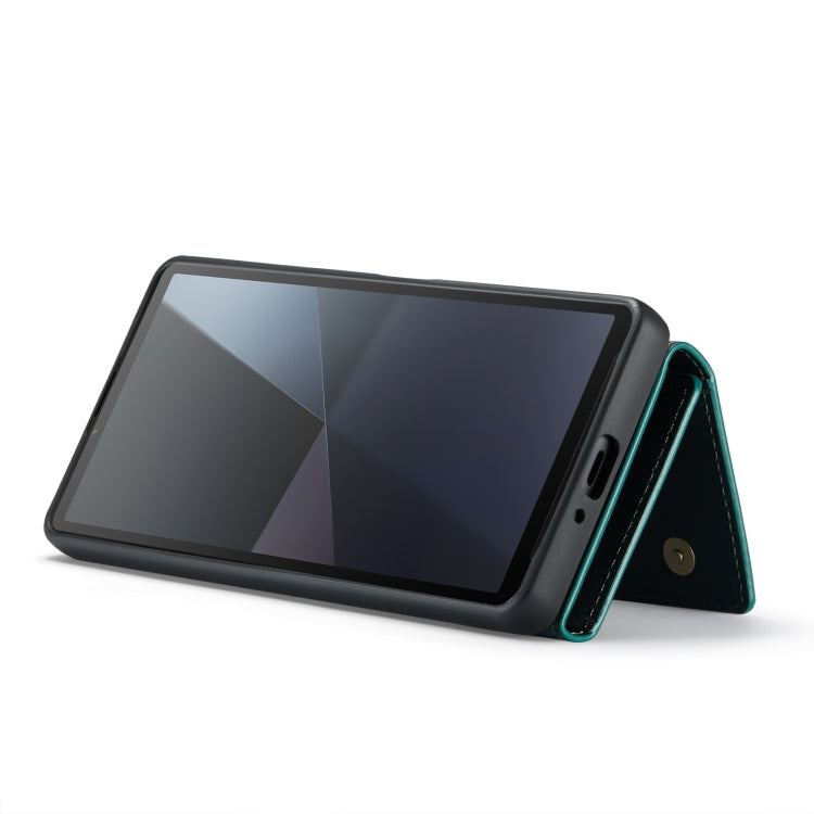 For Sony Xperia 10 VI DG.MING M1 Series 3-Fold Multi Card Wallet + Magnetic Phone Case(Green) - Sony Cases by DG.MING | Online Shopping South Africa | PMC TechLife | Buy Now Pay Later Mobicred