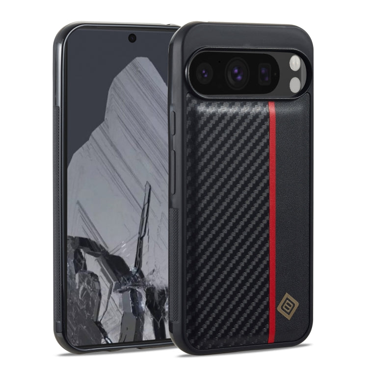 For Google Pixel 9 / 9 Pro LC.IMEEKE 3 in 1 Carbon Fiber Texture Shockproof Phone Case(Black) - free shipping - PMC TechLife - Order now!