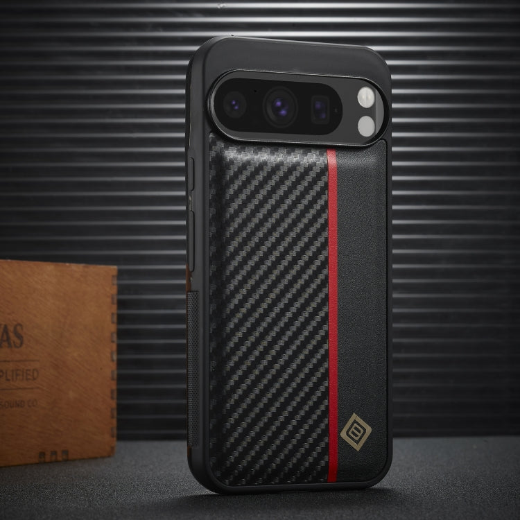For Google Pixel 9 / 9 Pro LC.IMEEKE 3 in 1 Carbon Fiber Texture Shockproof Phone Case(Black) - free shipping - PMC TechLife - Order now!