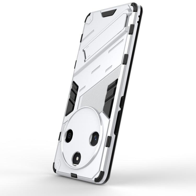 For Honor X50 5G Global / X9B Punk Armor 2 in 1 PC + TPU Phone Case with Holder(White) - Honor Cases by PMC TechLife | Online Shopping South Africa | PMC TechLife | Buy Now Pay Later Mobicred