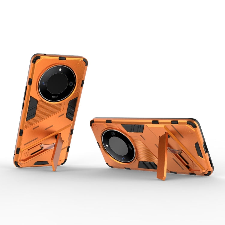 For Honor X50 5G Global / X9B Punk Armor 2 in 1 PC + TPU Phone Case with Holder(Orange) - free shipping - PMC TechLife - Order now!