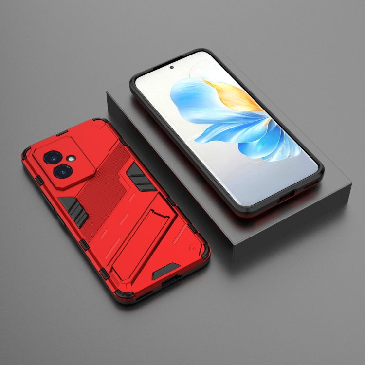 For Honor 100 5G Punk Armor 2 in 1 PC + TPU Phone Case with Holder(Red) - Honor Cases by PMC TechLife | Online Shopping South Africa | PMC TechLife | Buy Now Pay Later Mobicred