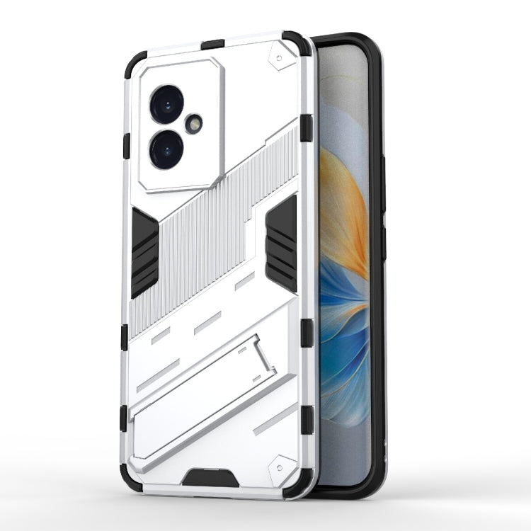 For Honor 100 5G Punk Armor 2 in 1 PC + TPU Phone Case with Holder(White) - Honor Cases by PMC TechLife | Online Shopping South Africa | PMC TechLife | Buy Now Pay Later Mobicred