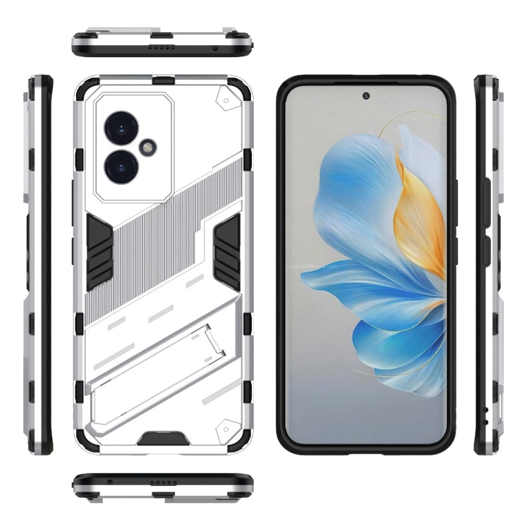 For Honor 100 5G Punk Armor 2 in 1 PC + TPU Phone Case with Holder(White) - Honor Cases by PMC TechLife | Online Shopping South Africa | PMC TechLife | Buy Now Pay Later Mobicred