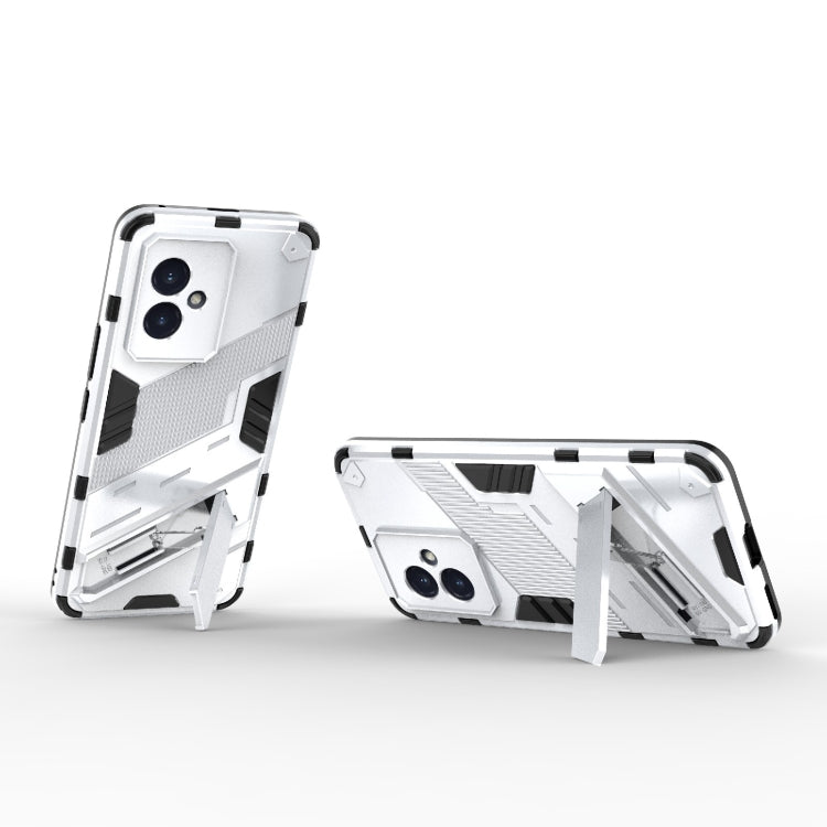For Honor 100 5G Punk Armor 2 in 1 PC + TPU Phone Case with Holder(White) - Honor Cases by PMC TechLife | Online Shopping South Africa | PMC TechLife | Buy Now Pay Later Mobicred