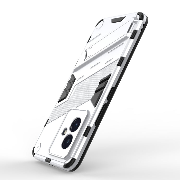 For Honor 100 5G Punk Armor 2 in 1 PC + TPU Phone Case with Holder(White) - Honor Cases by PMC TechLife | Online Shopping South Africa | PMC TechLife | Buy Now Pay Later Mobicred