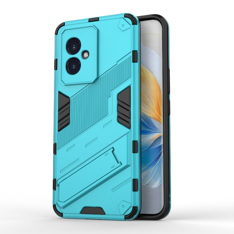 For Honor 100 5G Punk Armor 2 in 1 PC + TPU Phone Case with Holder(Blue) - Honor Cases by PMC TechLife | Online Shopping South Africa | PMC TechLife | Buy Now Pay Later Mobicred