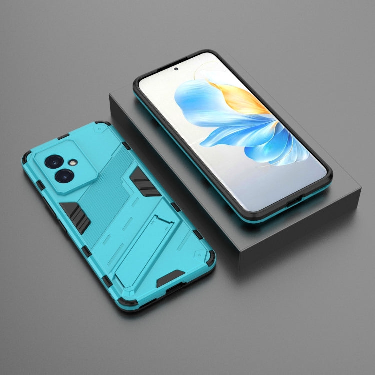 For Honor 100 5G Punk Armor 2 in 1 PC + TPU Phone Case with Holder(Blue) - Honor Cases by PMC TechLife | Online Shopping South Africa | PMC TechLife | Buy Now Pay Later Mobicred