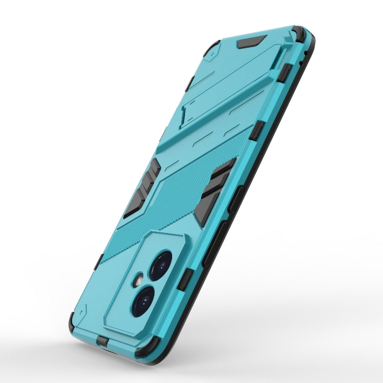 For Honor 100 5G Punk Armor 2 in 1 PC + TPU Phone Case with Holder(Blue) - Honor Cases by PMC TechLife | Online Shopping South Africa | PMC TechLife | Buy Now Pay Later Mobicred