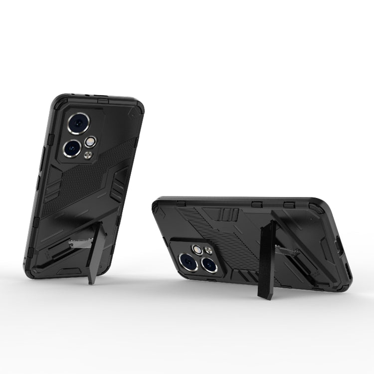 For Honor 90 GT 5G Punk Armor 2 in 1 PC + TPU Phone Case with Holder(Black) - Honor Cases by PMC TechLife | Online Shopping South Africa | PMC TechLife | Buy Now Pay Later Mobicred