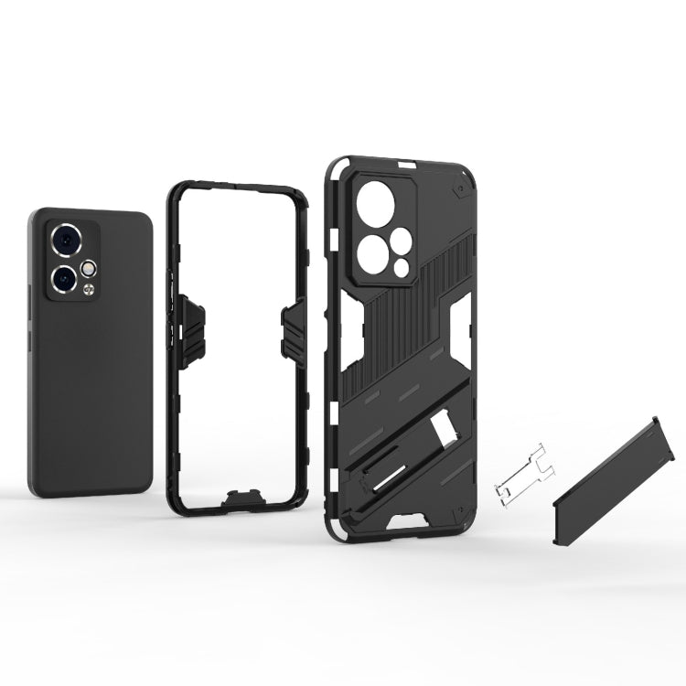 For Honor 90 GT 5G Punk Armor 2 in 1 PC + TPU Phone Case with Holder(Grey) - Honor Cases by PMC TechLife | Online Shopping South Africa | PMC TechLife | Buy Now Pay Later Mobicred