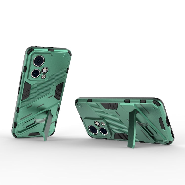For Honor 90 GT 5G Punk Armor 2 in 1 PC + TPU Phone Case with Holder(Green) - Honor Cases by PMC TechLife | Online Shopping South Africa | PMC TechLife | Buy Now Pay Later Mobicred