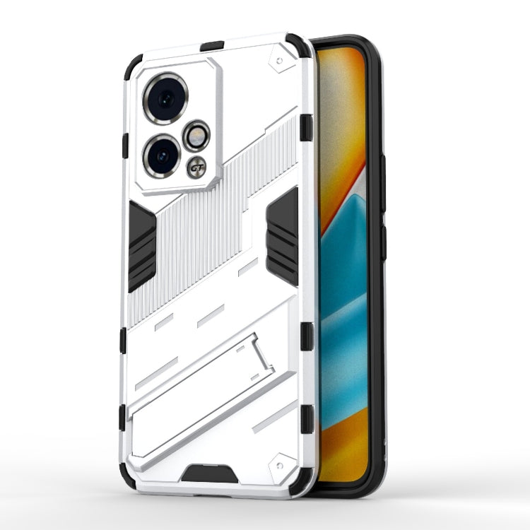 For Honor 90 GT 5G Punk Armor 2 in 1 PC + TPU Phone Case with Holder(White) - Honor Cases by PMC TechLife | Online Shopping South Africa | PMC TechLife | Buy Now Pay Later Mobicred