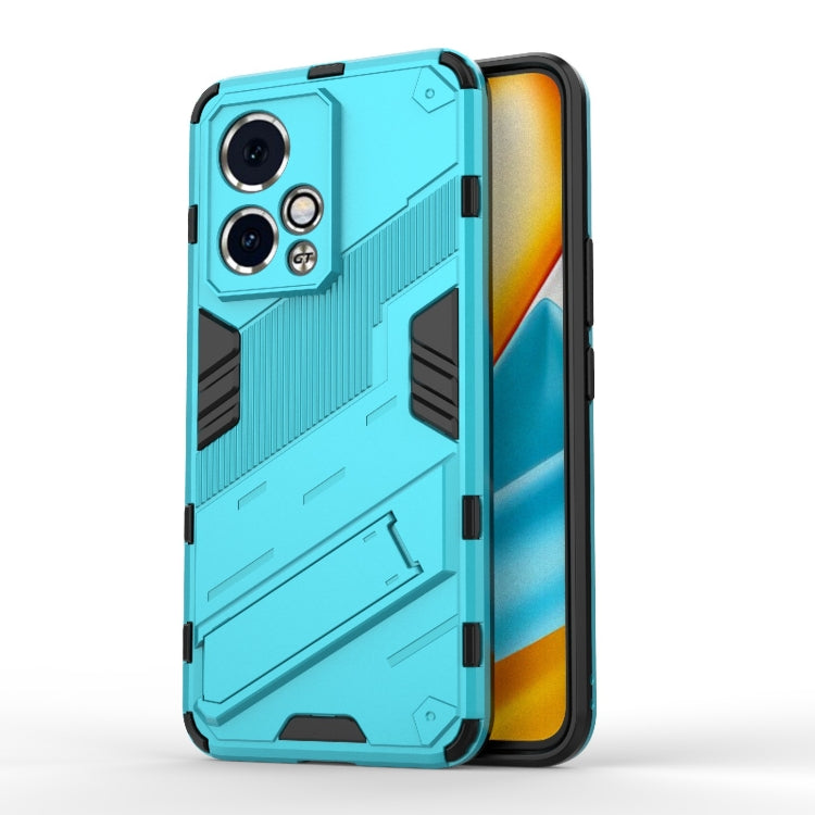 For Honor 90 GT 5G Punk Armor 2 in 1 PC + TPU Phone Case with Holder(Blue) - Honor Cases by PMC TechLife | Online Shopping South Africa | PMC TechLife | Buy Now Pay Later Mobicred