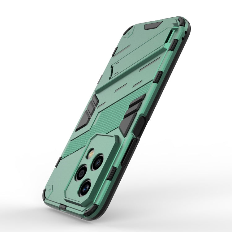 For Honor 200 Lite Global Punk Armor 2 in 1 PC + TPU Phone Case with Holder(Green) - Honor Cases by PMC TechLife | Online Shopping South Africa | PMC TechLife | Buy Now Pay Later Mobicred