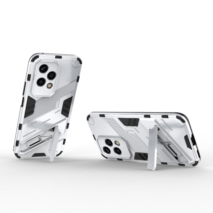 For Honor 200 Lite Global Punk Armor 2 in 1 PC + TPU Phone Case with Holder(White) - Honor Cases by PMC TechLife | Online Shopping South Africa | PMC TechLife | Buy Now Pay Later Mobicred