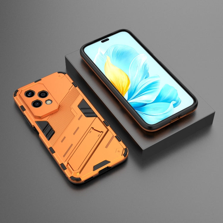 For Honor 200 Lite Global Punk Armor 2 in 1 PC + TPU Phone Case with Holder(Orange) - Honor Cases by PMC TechLife | Online Shopping South Africa | PMC TechLife | Buy Now Pay Later Mobicred