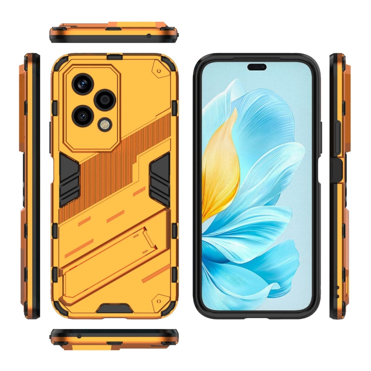 For Honor 200 Lite Global Punk Armor 2 in 1 PC + TPU Phone Case with Holder(Orange) - Honor Cases by PMC TechLife | Online Shopping South Africa | PMC TechLife | Buy Now Pay Later Mobicred