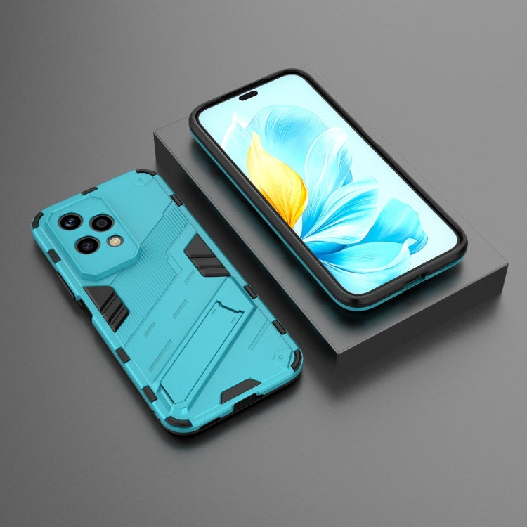 For Honor 200 Lite Global Punk Armor 2 in 1 PC + TPU Phone Case with Holder(Blue) - Honor Cases by PMC TechLife | Online Shopping South Africa | PMC TechLife | Buy Now Pay Later Mobicred