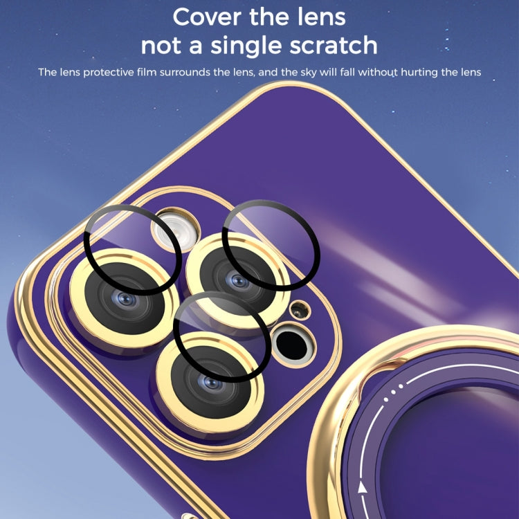 For iPhone XS Max Multifunction Electroplating MagSafe Holder Phone Case(White) - More iPhone Cases by PMC TechLife | Online Shopping South Africa | PMC TechLife