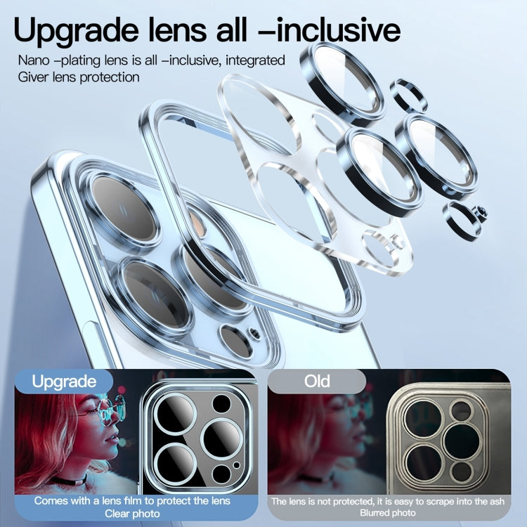 For iPhone 15 Pro Lens Protector MagSafe Electroplated Phone Case(Navy Blue) - iPhone 15 Pro Cases by PMC TechLife | Online Shopping South Africa | PMC TechLife