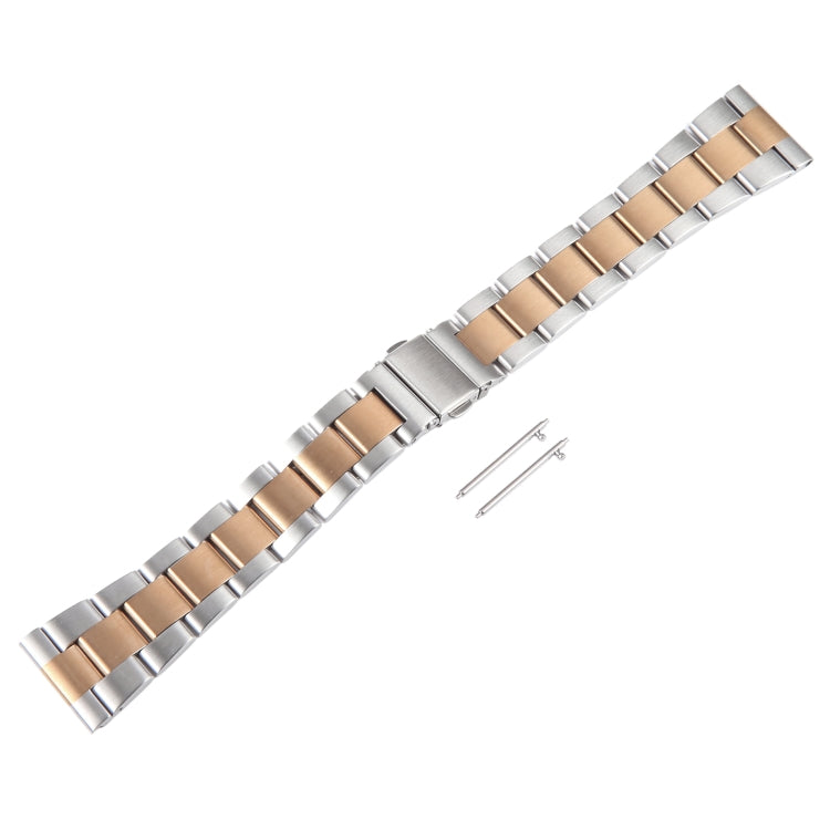 For Huawei Watch 4 22mm Three-bead Stainless Steel Watch Band(Silver Rose Gold) - free shipping - PMC TechLife - Order now!