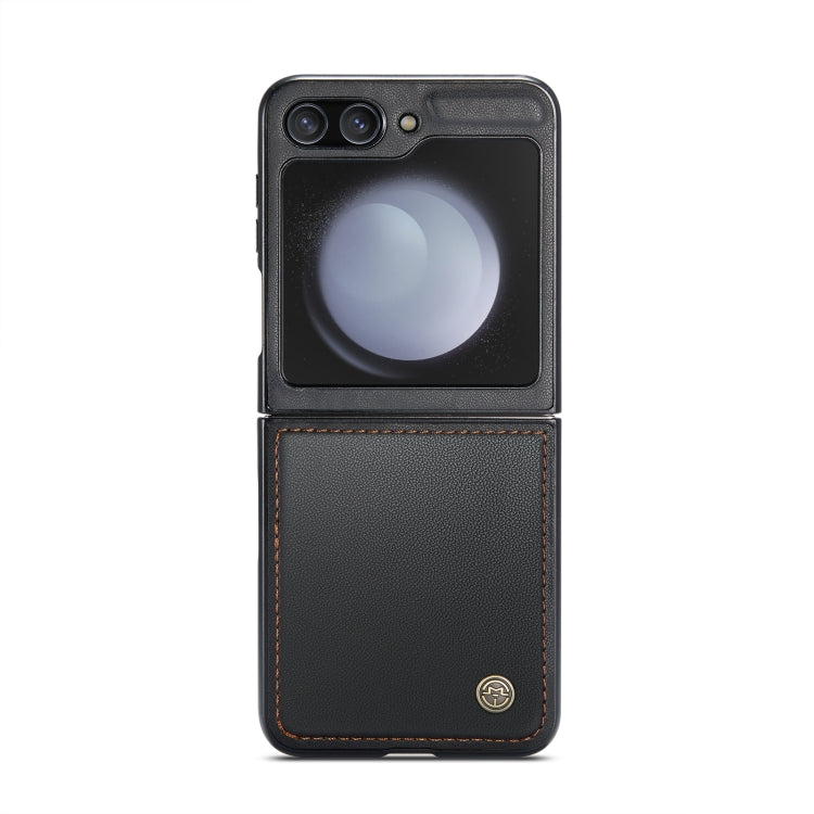 For Samsung Galaxy Z Flip5 CaseMe 023 Butterfly Buckle Litchi Texture RFID Anti-theft Leather Phone Case(Black) - Galaxy Z Flip5 Cases by CaseMe | Online Shopping South Africa | PMC TechLife