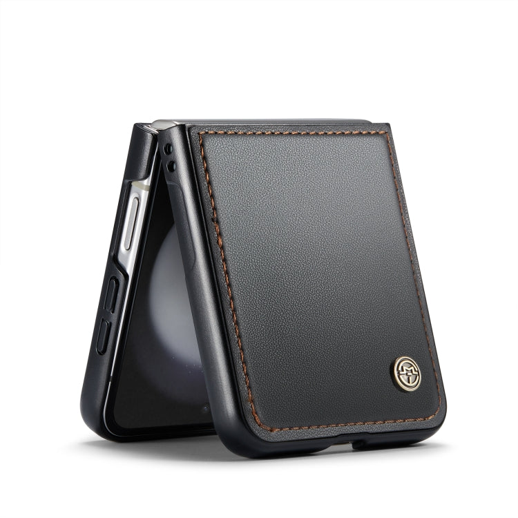 For Samsung Galaxy Z Flip5 CaseMe 023 Butterfly Buckle Litchi Texture RFID Anti-theft Leather Phone Case(Black) - Galaxy Z Flip5 Cases by CaseMe | Online Shopping South Africa | PMC TechLife