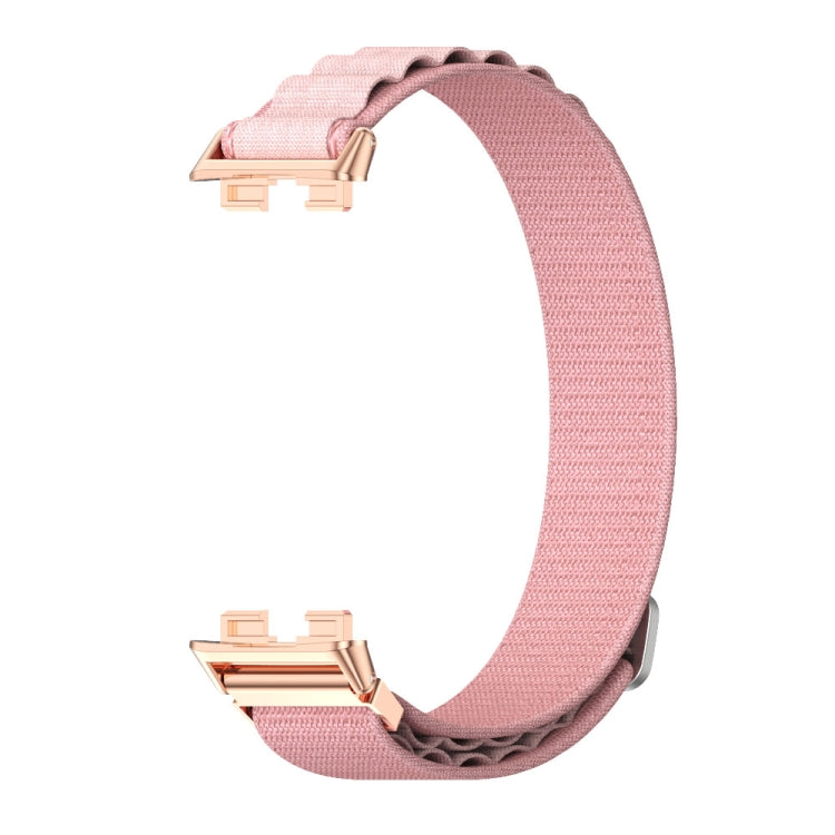 For Huawei Band 8 / 9 / 10 Mijobs Nylon Breathable Watch Band(Pink+Rose Gold) - free shipping - PMc TechLife - Order now!