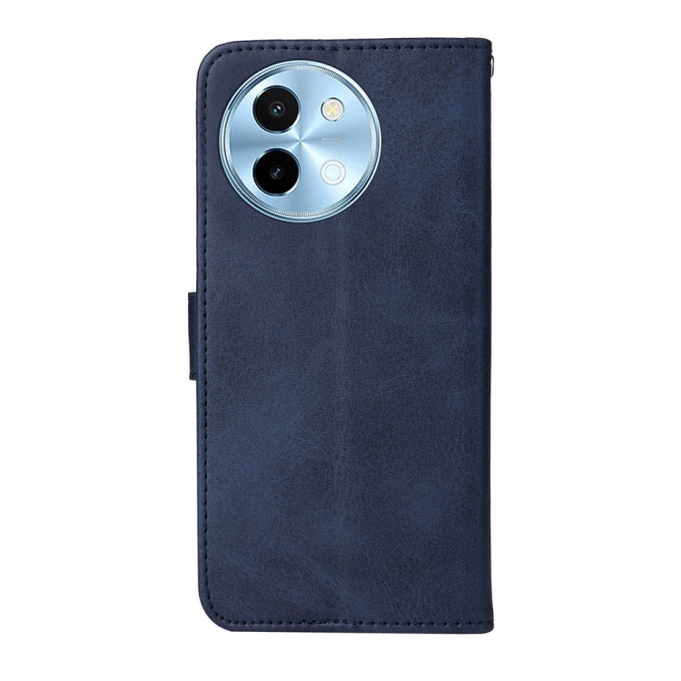For vivo Y38 5G / T3x 5G Global Classic Calf Texture Flip Leather Phone Case(Blue) - vivo Cases by PMC TechLife | Online Shopping South Africa | PMC TechLife | Buy Now Pay Later Mobicred