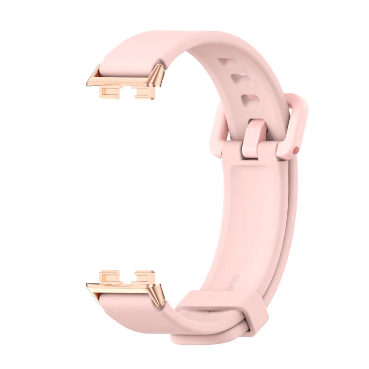 For Huawei Band 8 / 9 / 10 Mijobs Silicone Breathable Watch Band(Pink+Rose Gold) - free shipping - PMc TechLife - Order now!