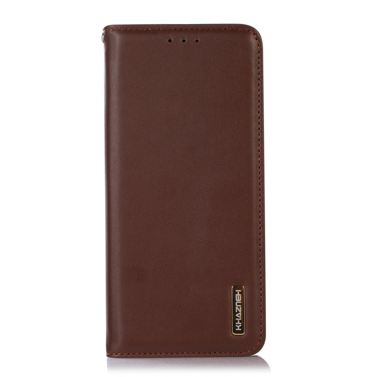 For Honor 100 Pro KHAZNEH Nappa Top Layer Cowhide Leather Phone Case(Brown) - Honor Cases by PMC TechLife | Online Shopping South Africa | PMC TechLife | Buy Now Pay Later Mobicred