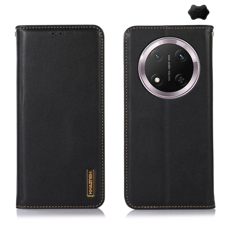 For Honor X9c 5G Global KHAZNEH Nappa Top Layer Cowhide Leather Phone Case(Black) - Honor Cases by PMC TechLife | Online Shopping South Africa | PMC TechLife | Buy Now Pay Later Mobicred
