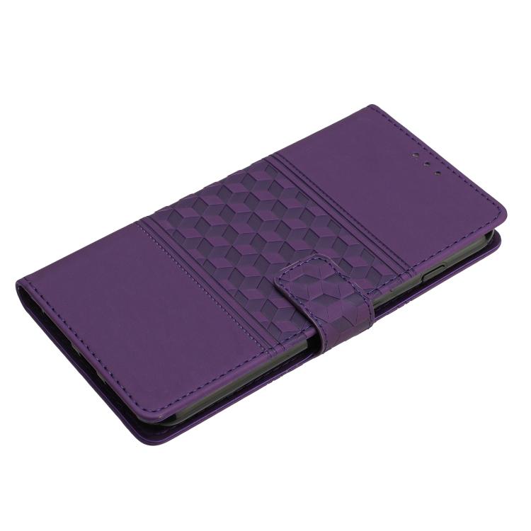 For iPhone 16e Diamond Embossed Skin Feel Leather Phone Case(Purple) - free shipping - PMC TechLife - Order now!