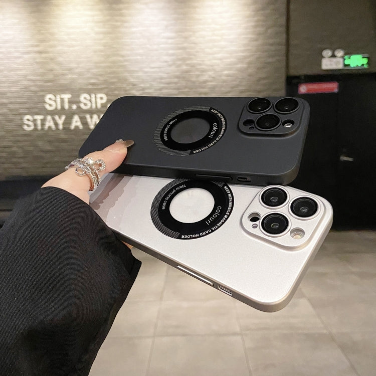 For iPhone 12 Pro Max Electroplating Oil Injection Magsafe Magnetic PC Phone Case(Green) - iPhone 12 Pro Max Cases by PMC TechLife | Online Shopping South Africa | PMC TechLife