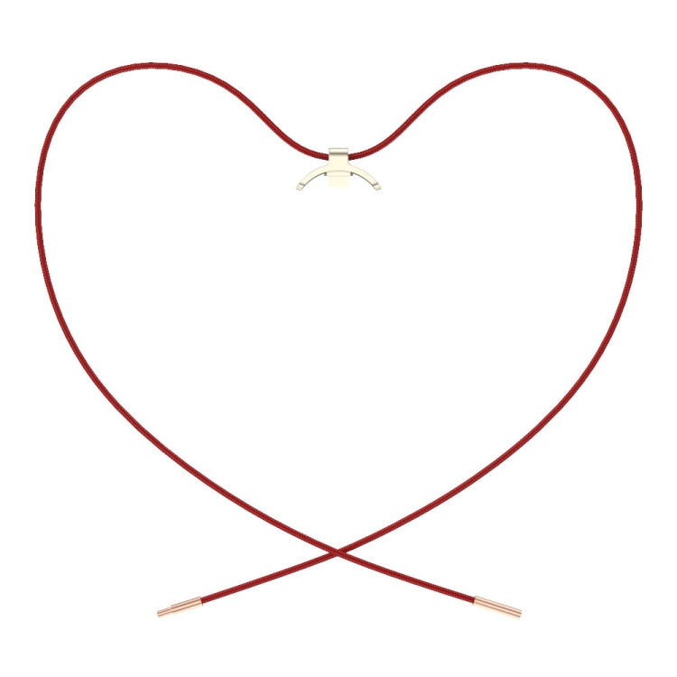 For Xiaomi Smart Band 10 / 9 / 8 Mijobs Stainless Steel Buckle Wax Rope Necklace(Red+Light Gold) - free shipping - PMc TechLife - Order now!