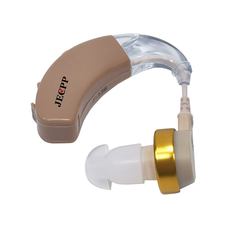KAIXINWEI F-136 DC1.5V Earhook Hearing Aid Sound Amplifier(Khaki) - Hearing Aids by PMC TechLife | Online Shopping South Africa | PMC TechLife | Buy Now Pay Later Mobicred