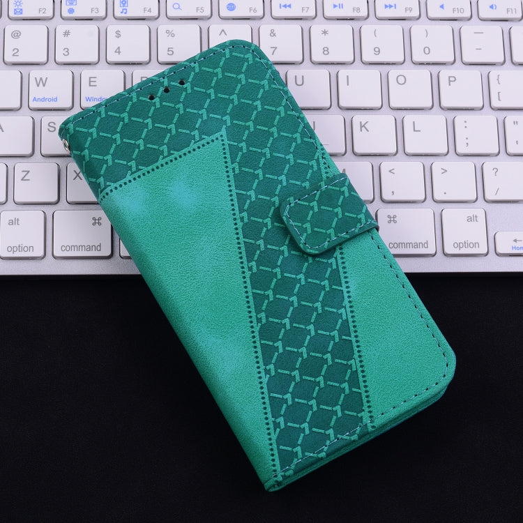 For iPhone 16 Pro Max Seven-shaped Embossed Leather Phone Case(Green) - free shipping - PMC TechLife - Order now!