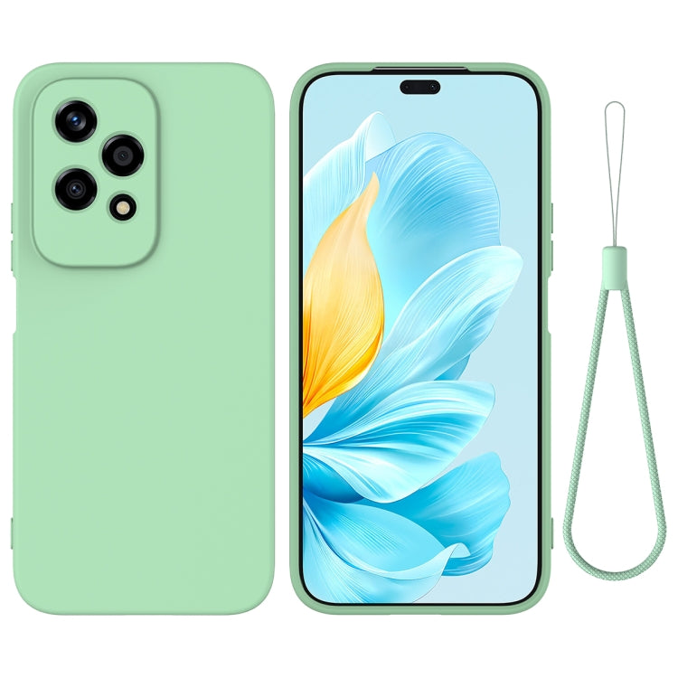 For Honor 200 Lite Global Solid Color Liquid Silicone Dropproof Full Coverage Phone Case(Green) - free shipping - PMC TechLife - Order now!