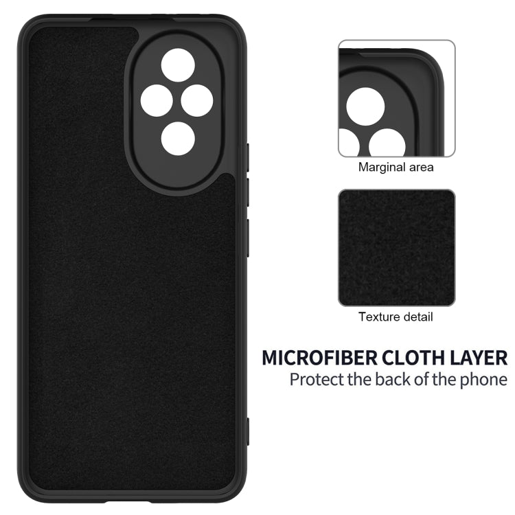 For Honor 200 Solid Color Liquid Silicone Dropproof Full Coverage Phone Case(Black) - free shipping - PMC TechLife - Order now!