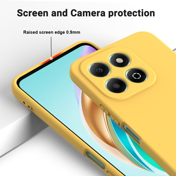 For Honor X6b 4G Solid Color Liquid Silicone Dropproof Full Coverage Phone Case(Yellow) - free shipping - PMC TechLife - Order now!