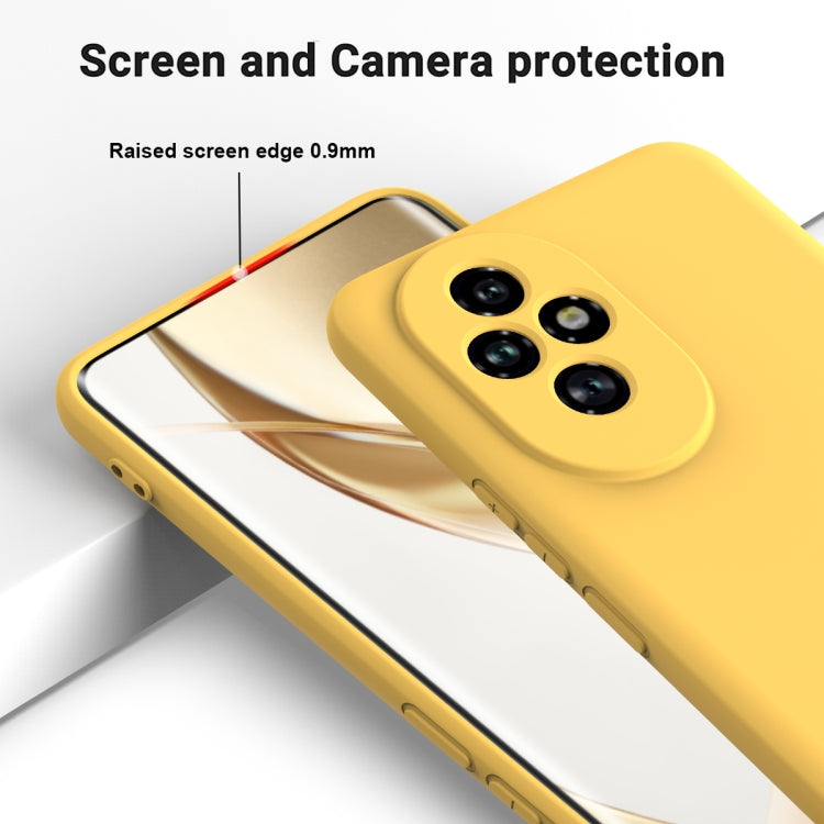 For Honor 200 Pro Solid Color Liquid Silicone Dropproof Full Coverage Phone Case(Yellow) - free shipping - PMC TechLife - Order now!