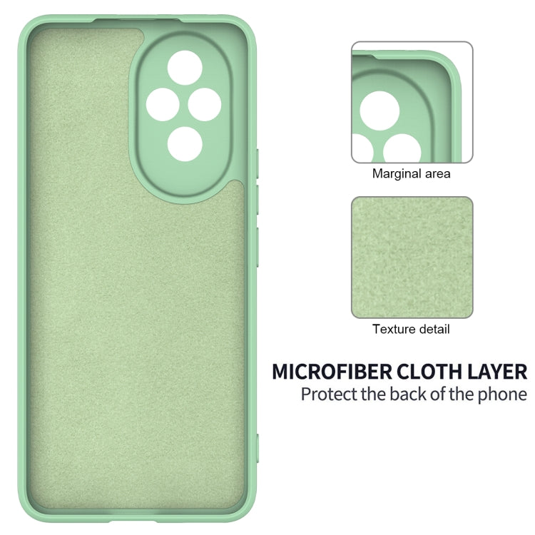 For Honor 200 Pro Solid Color Liquid Silicone Dropproof Full Coverage Phone Case(Green) - free shipping - PMC TechLife - Order now!