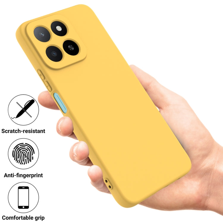 For Honor X5b / X5b Plus Solid Color Liquid Silicone Dropproof Full Coverage Phone Case(Yellow) - free shipping - PMC TechLife - Order now!